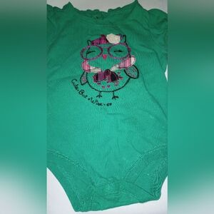 Toughskins Mix and Match 12M baby girls embroidered onesie